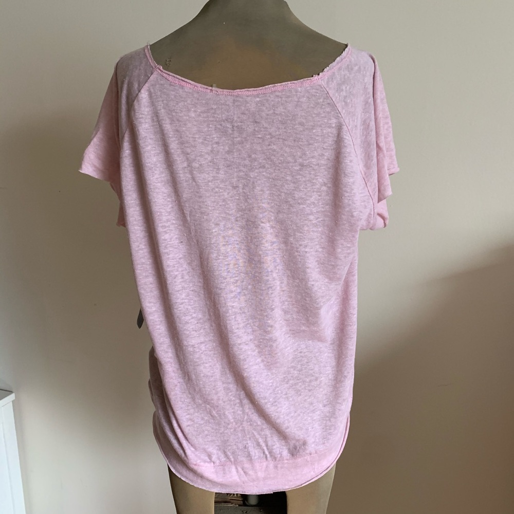 NWT Pink Heathered Crop Top - Picture 4 of 6